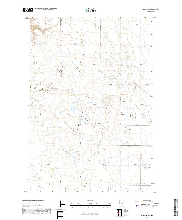 USGS Topographic Map – Beardsley NE