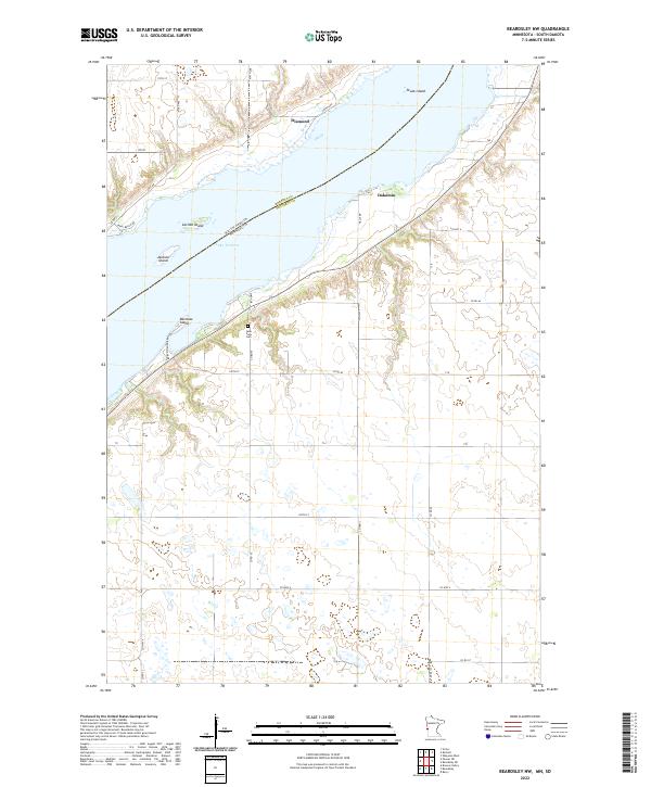 USGS Topographic Map – Beardsley NW