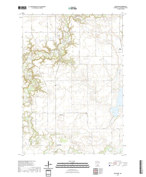 USGS Topographic Map – Beauford