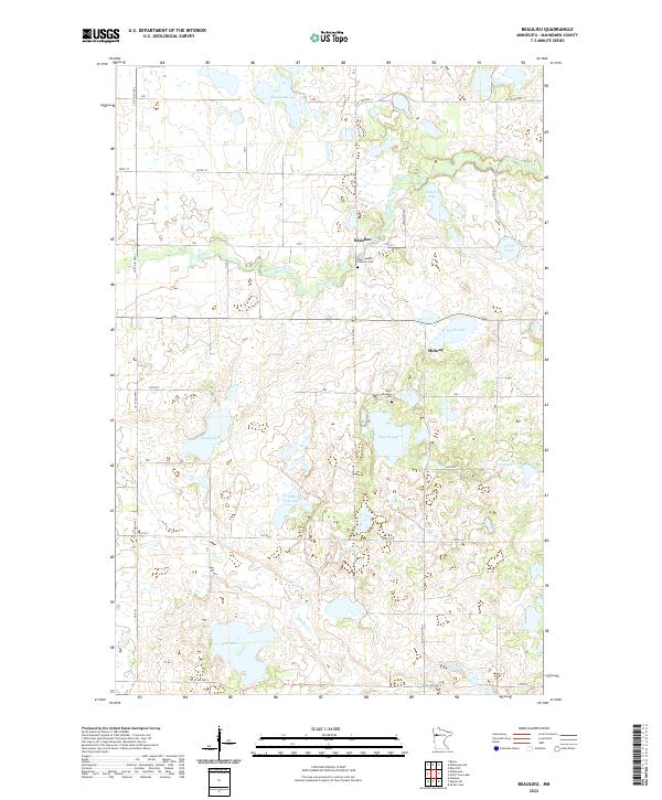 USGS Topographic Map – Beaulieu