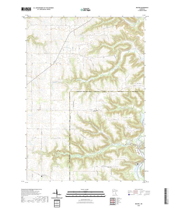 USGS Topographic Map – Beaver