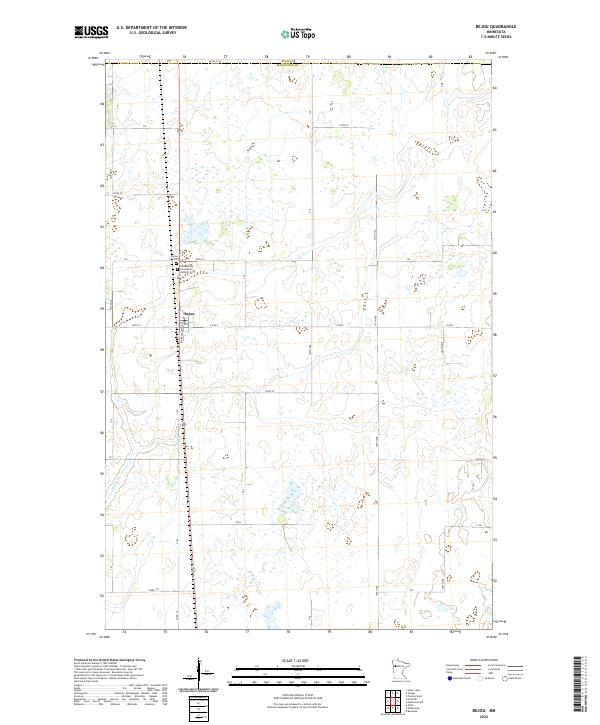 USGS Topographic Map – Bejou