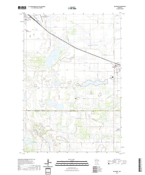 USGS Topographic Map – Belgrade