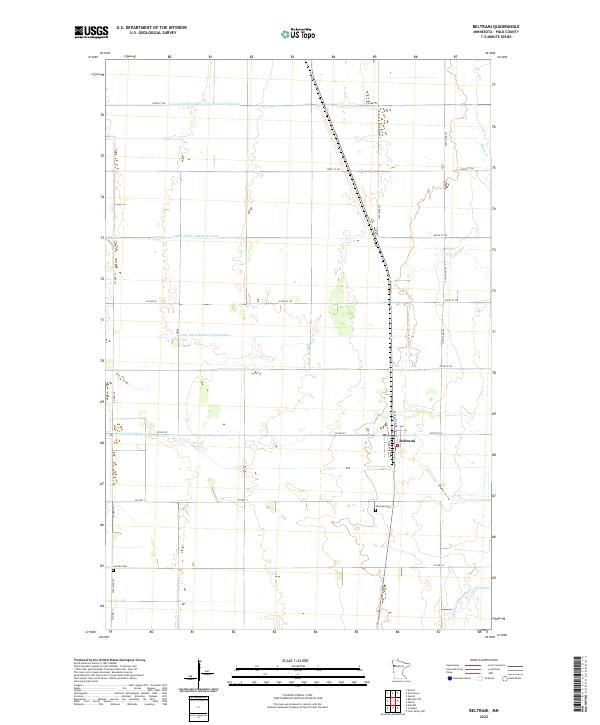 USGS Topographic Map – Beltrami