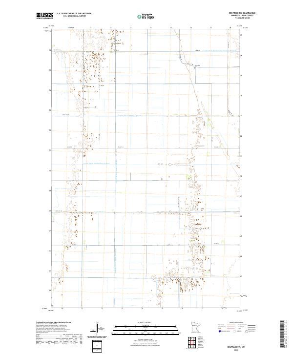 USGS Topographic Map – Beltrami SW