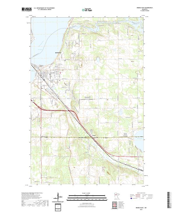 USGS Topographic Map – Bemidji East