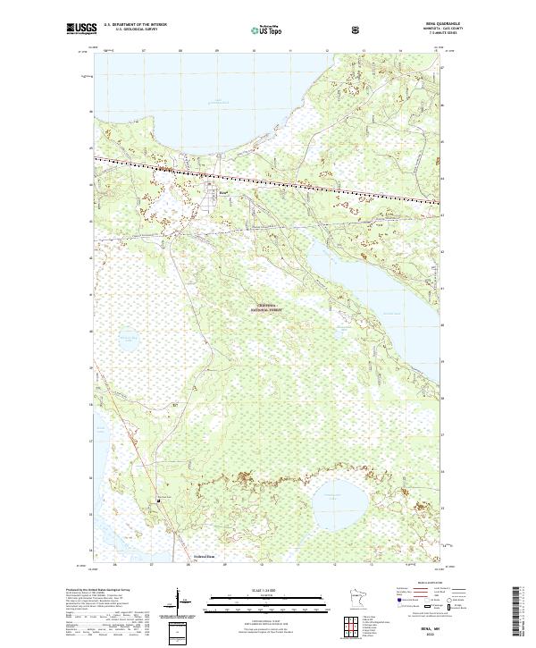 USGS Topographic Map – Bena