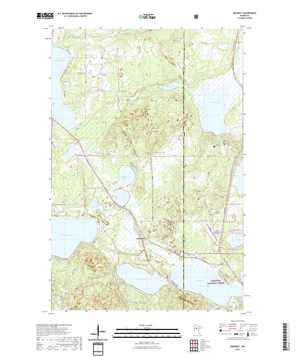 USGS Topographic Map – Benedict