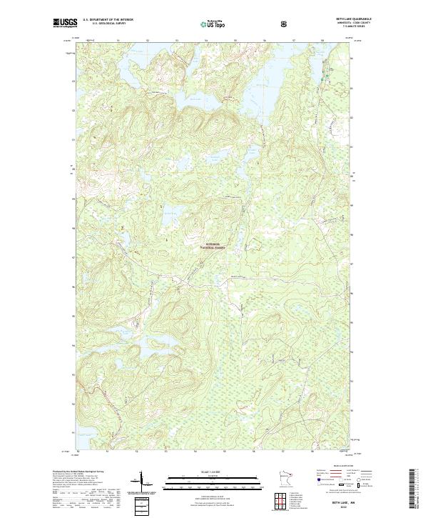 USGS Topographic Map – Beth Lake