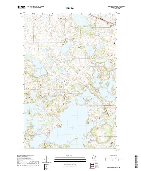 USGS Topographic Map – Big Cormorant Lake