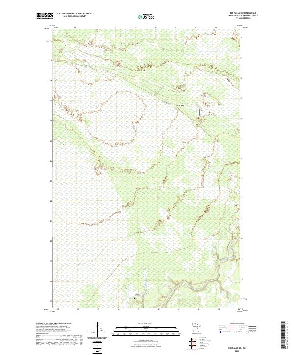 2022 Map of Big Falls SE, 2022 Print