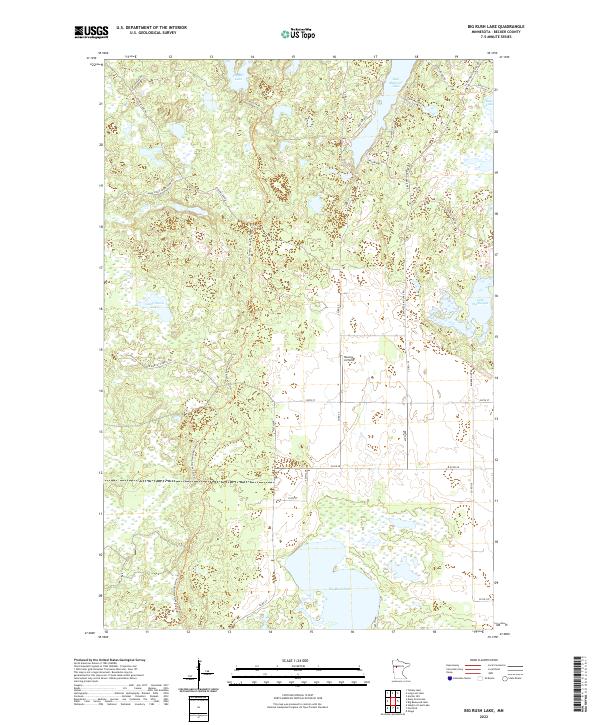 USGS Topographic Map – Big Rush Lake
