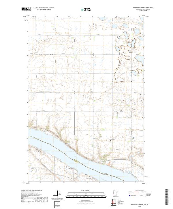 USGS Topographic Map – Big Stone Lake East