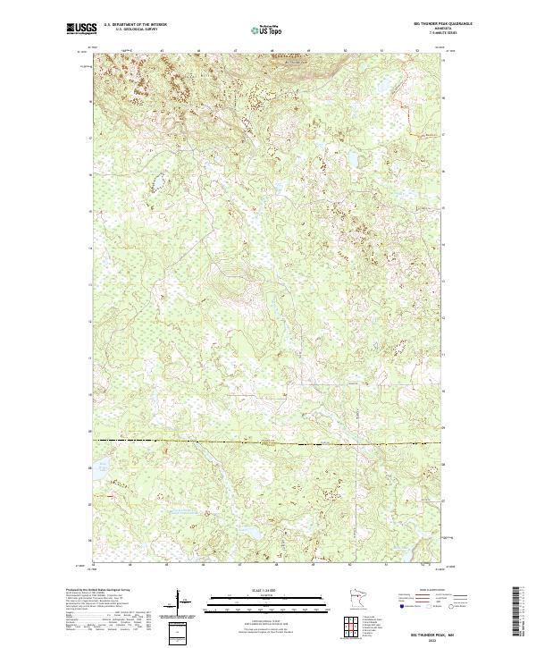 USGS Topographic Map – Big Thunder Peak