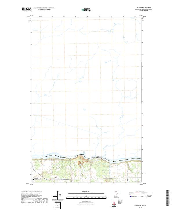 USGS Topographic Map – Birchdale