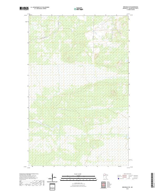 USGS Topographic Map – Birchdale SW