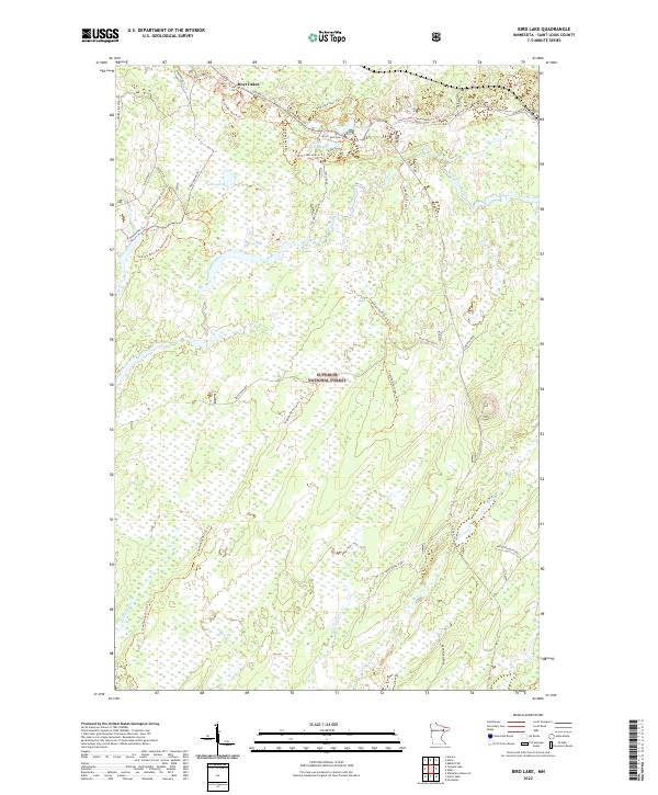 USGS Topographic Map – Bird Lake