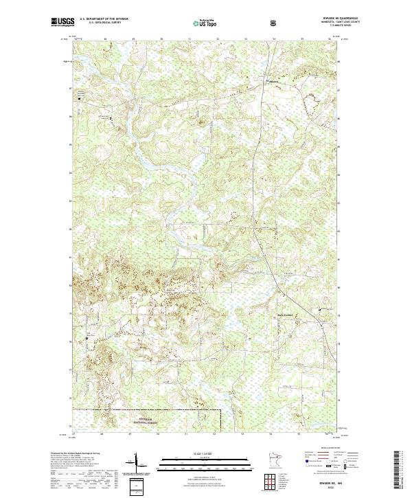 USGS Topographic Map – Biwabik NE