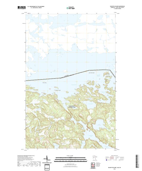 USGS Topographic Map – Blind Pig Island