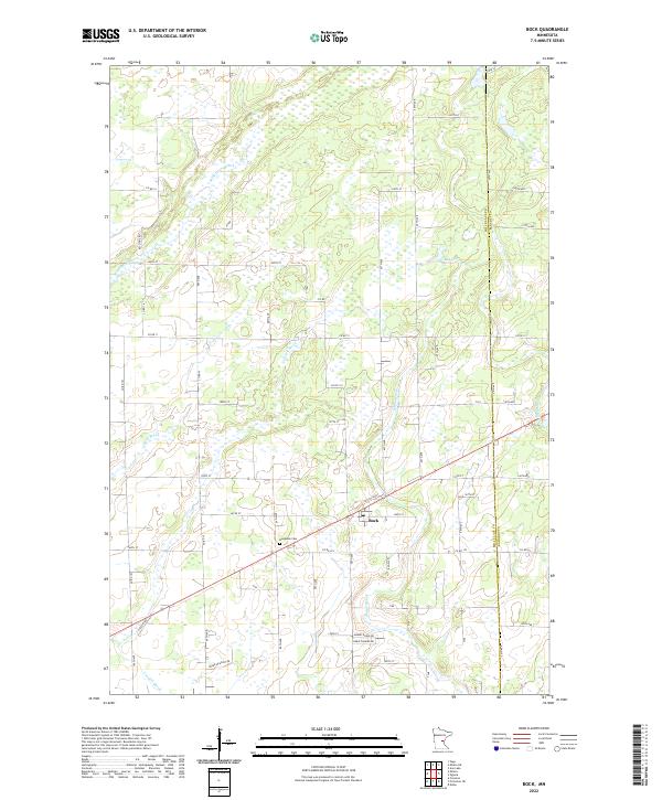 USGS Topographic Map – Bock