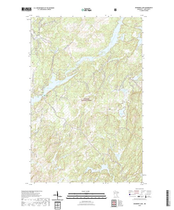 USGS Topographic Map – Bogberry Lake