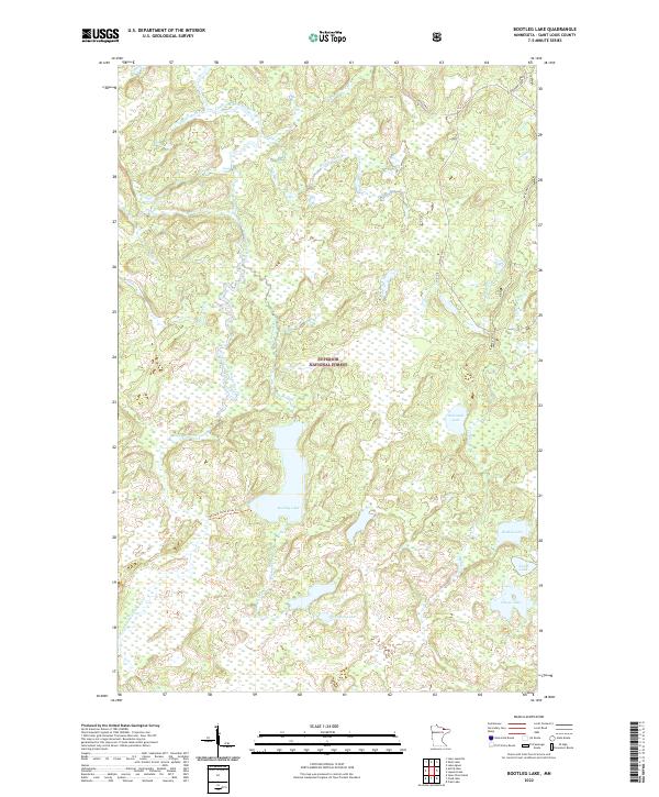 USGS Topographic Map – Bootleg Lake