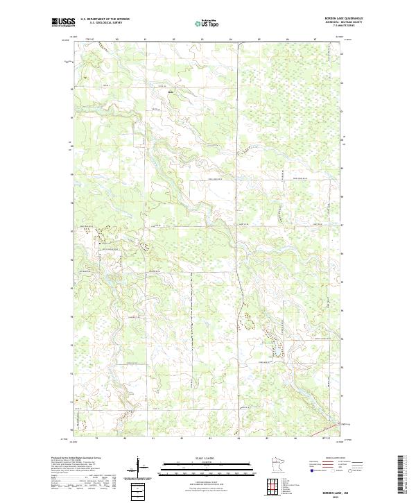 USGS Topographic Map – Borden Lake