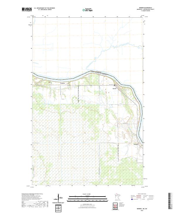 USGS Topographic Map – Border