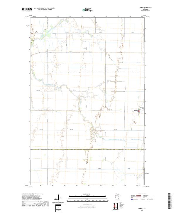 USGS Topographic Map – Borup
