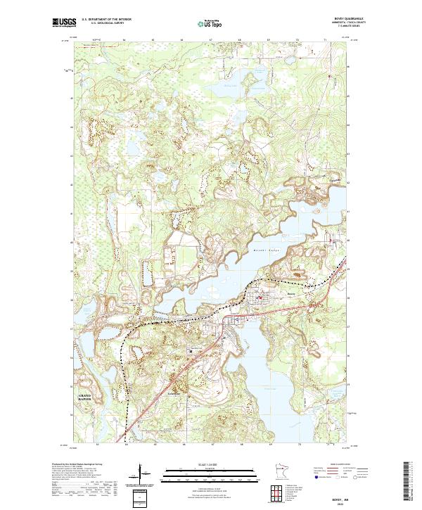 USGS Topographic Map – Bovey