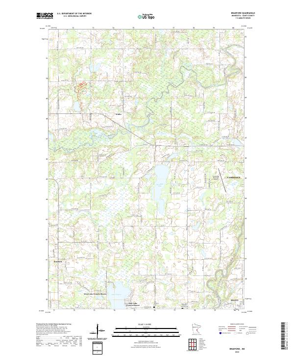 USGS Topographic Map – Bradford