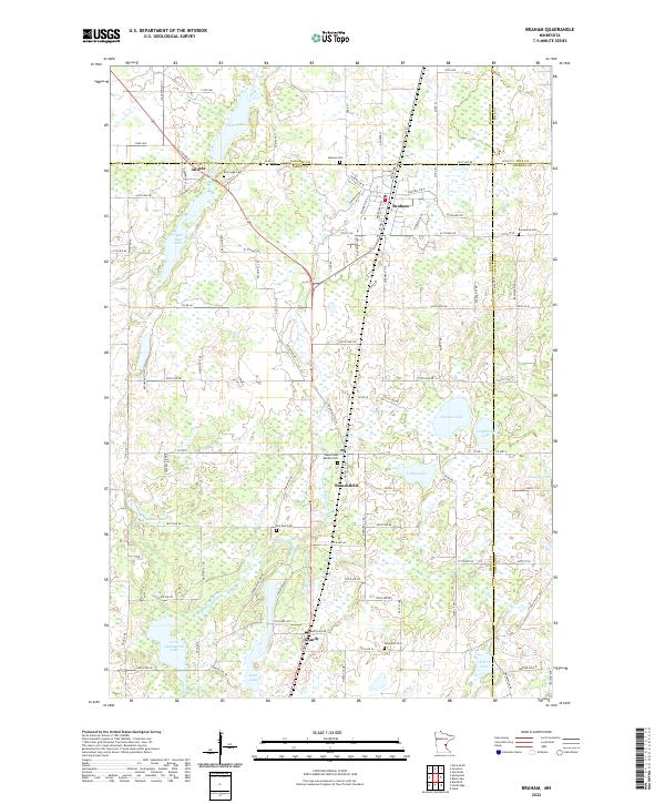 USGS Topographic Map – Braham