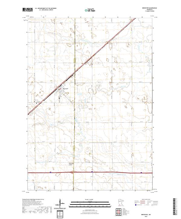 USGS Topographic Map – Brewster