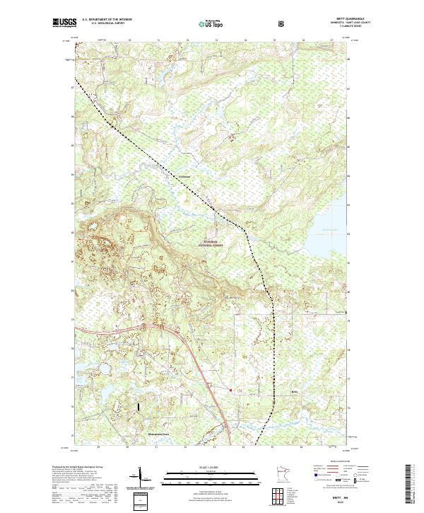 USGS Topographic Map – Britt