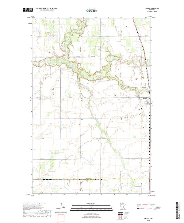 USGS Topographic Map – Brooks