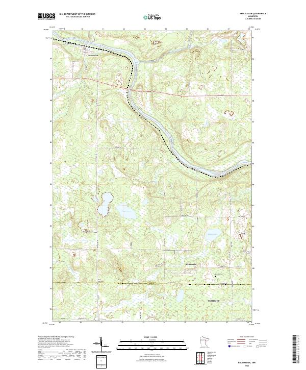 USGS Topographic Map – Brookston