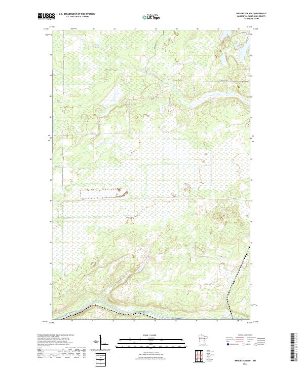 USGS Topographic Map – Brookston NW