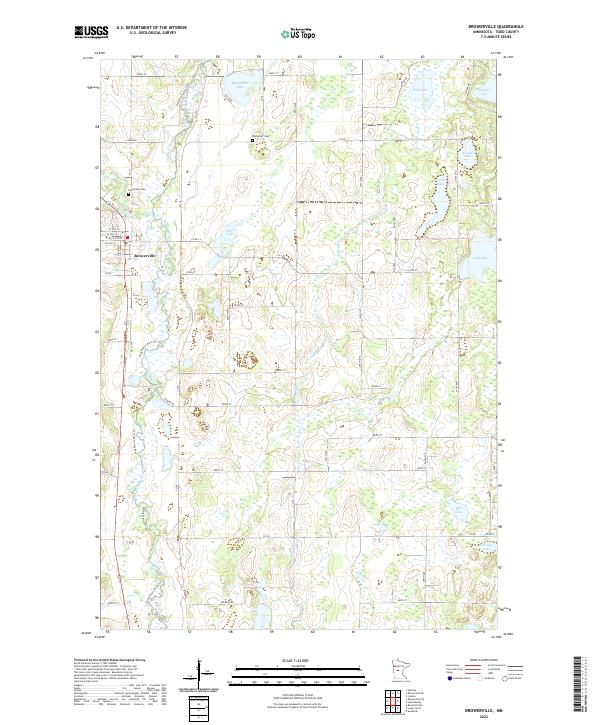 USGS Topographic Map – Browerville