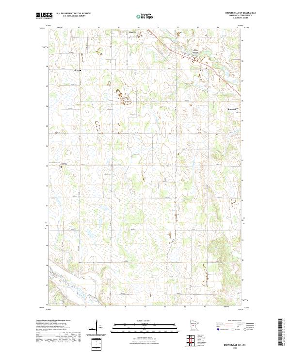 USGS Topographic Map – Browerville SW