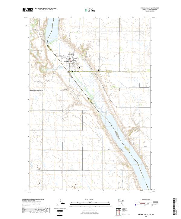 USGS Topographic Map – Browns Valley