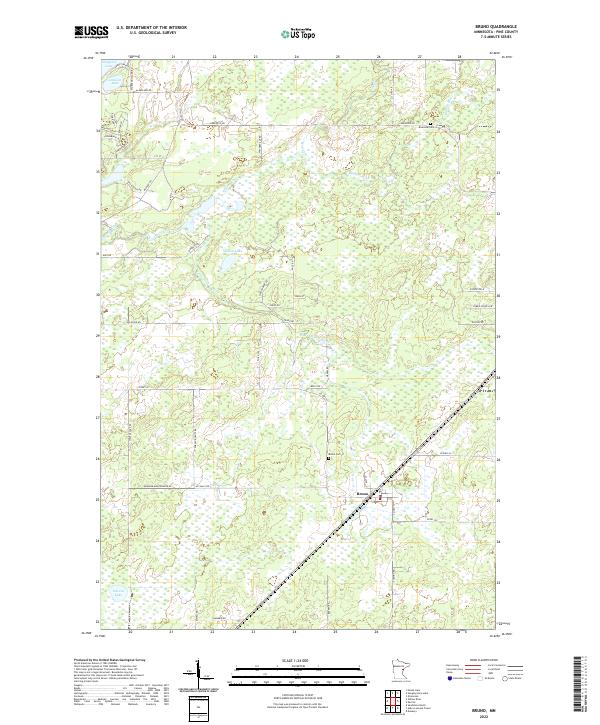 USGS Topographic Map – Bruno