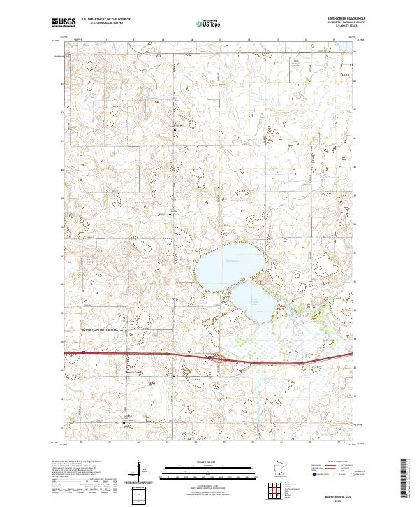 USGS Topographic Map – Brush Creek
