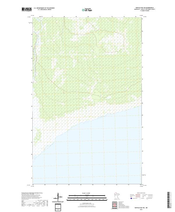 USGS Topographic Map – Buffalo Bay NE