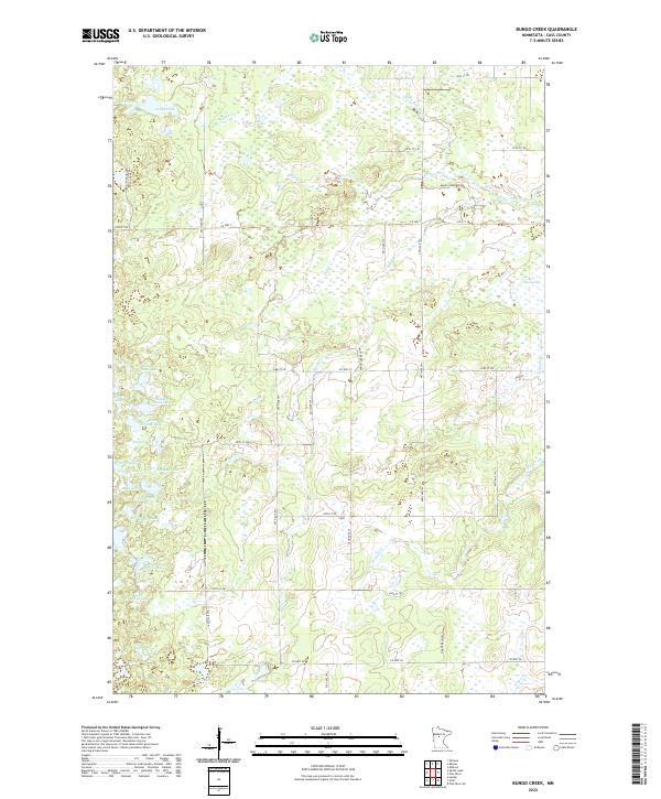 USGS Topographic Map – Bungo Creek