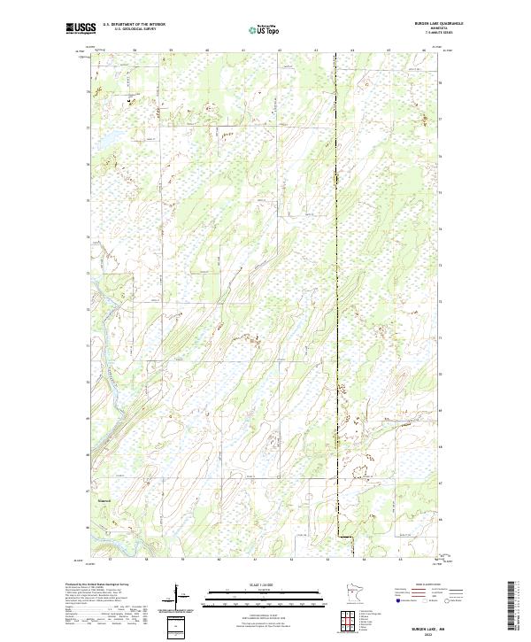 USGS Topographic Map – Burgen Lake