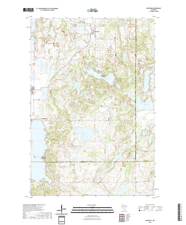 USGS Topographic Map – Burtrum