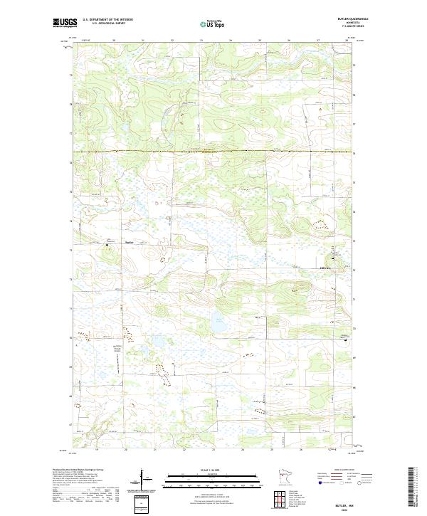 USGS Topographic Map – Butler