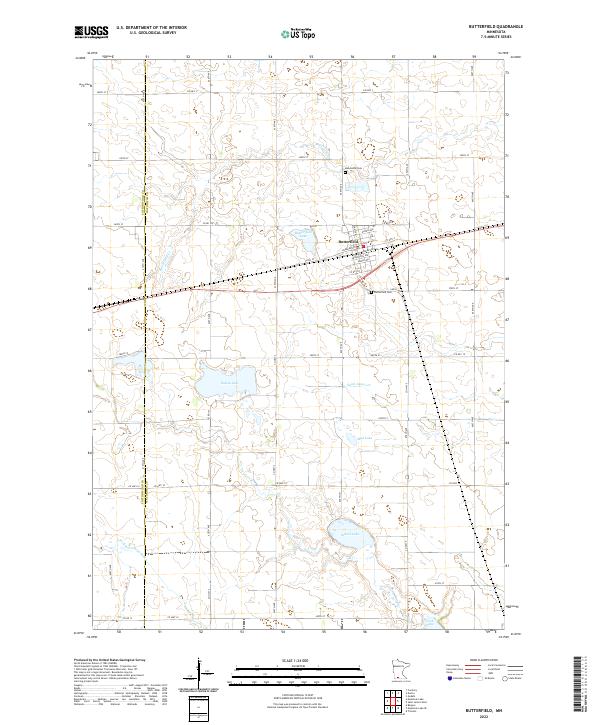 USGS Topographic Map – Butterfield