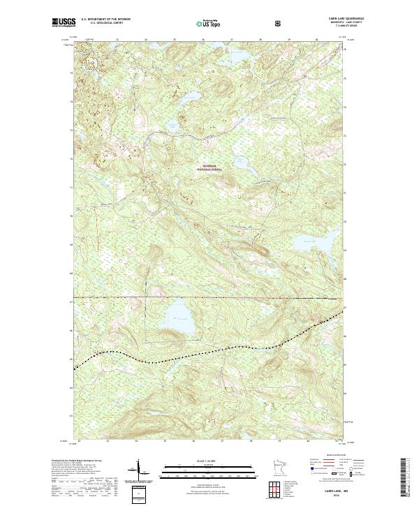 USGS Topographic Map – Cabin Lake