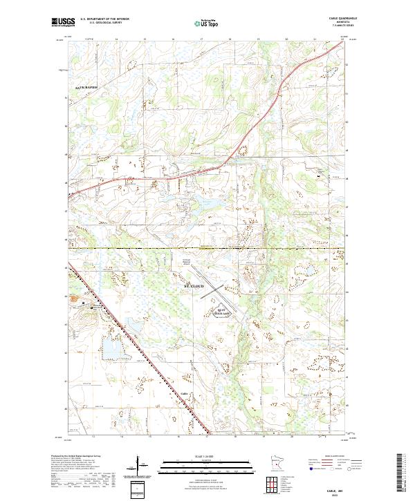 USGS Topographic Map – Cable